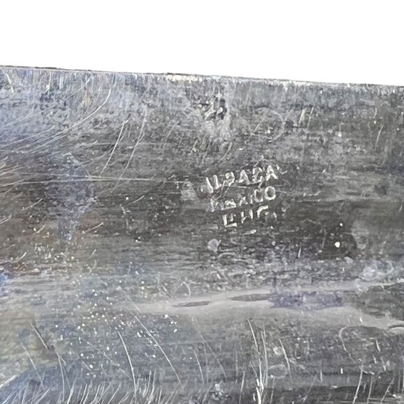 Vtg Mexico Alpaca Silver Inlaid Abalone Shell Six Cordial Shot Glasses and Tray - Picture 13 of 16